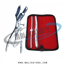 Hegar uterine dilator set 2pieces 7-8, 17-18, mathieu speculum